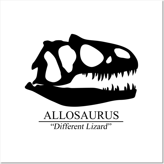 Allosaurus Skull Wall Art by SakuraDragon